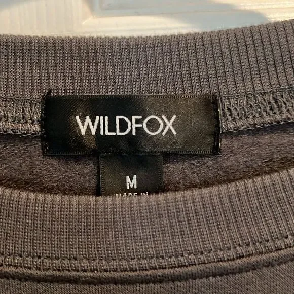 NEW NWT Gift Wildfox Gray Bon Voyage Sweatshirt - Picture 4 of 7